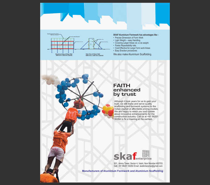 Print ad for Skaf